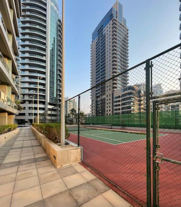 Marina View With Pool, Gym, Tennis Court, 5 Mins To Beach Дубай Экстерьер фото
